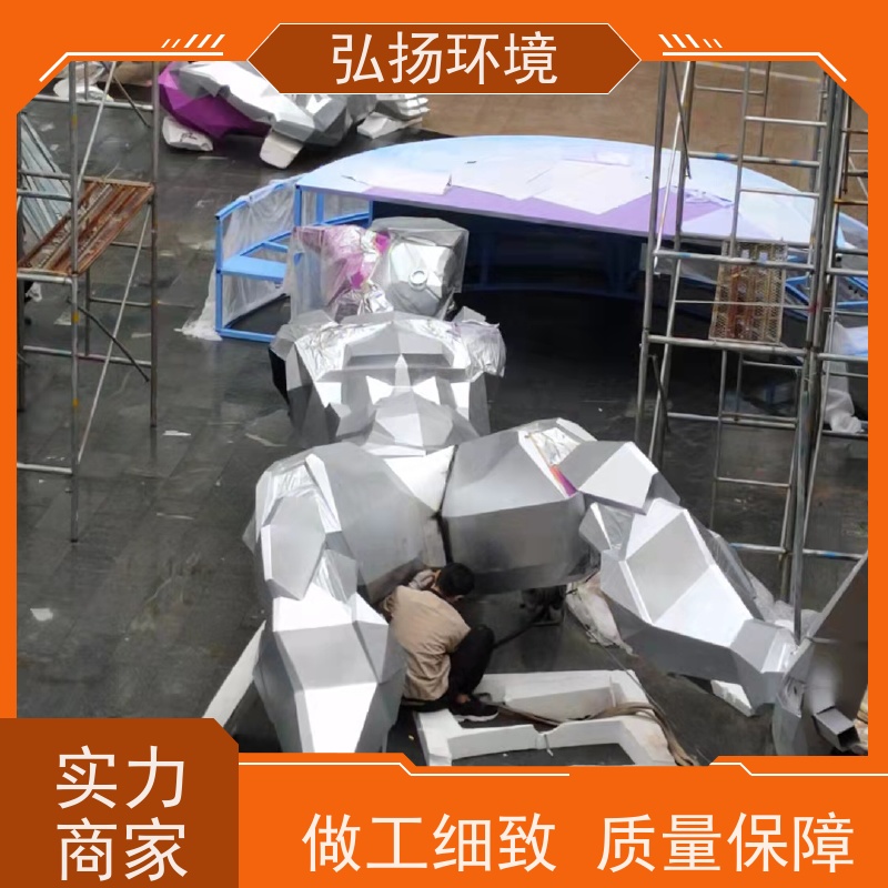 弘扬环境 上门安装 耐腐蚀 现代人物玻璃钢雕塑