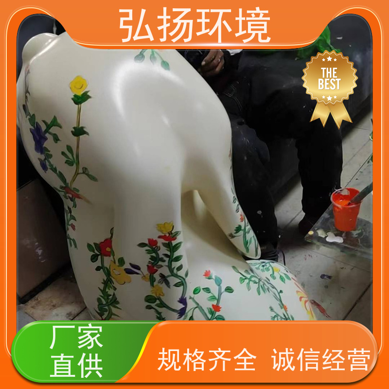 弘扬承接 雕塑玻璃钢卡通人物 品质保证 装饰 设计施工