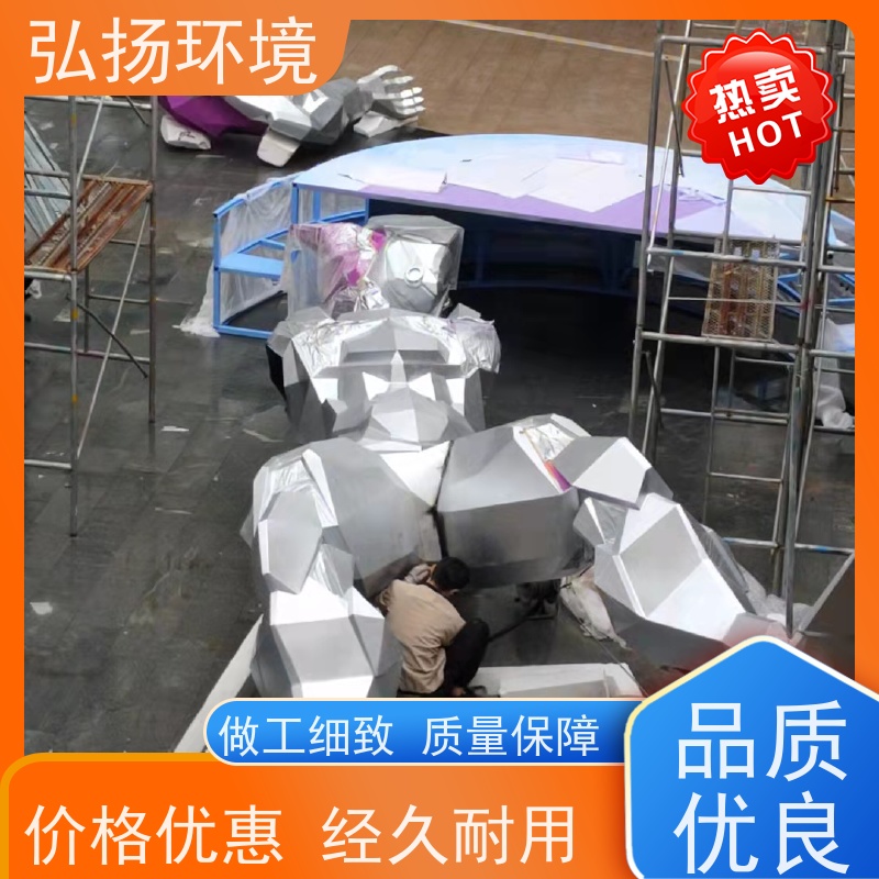 弘扬 市政工程 卡通玻璃钢雕塑人物 手工制作 工艺成熟 造景逼真