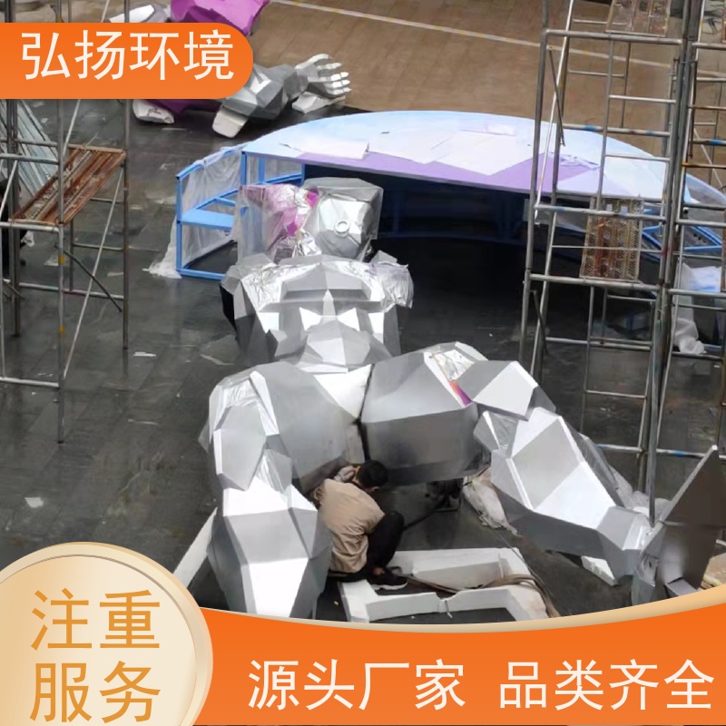 弘扬 小区绿化 手工制作 耐水耐腐蚀 美观大气 广场定做玻璃钢雕塑