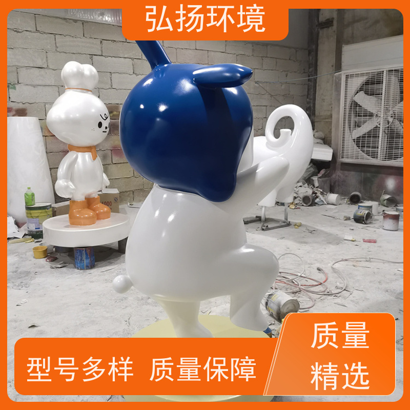 弘扬 草坪 玻璃钢人物卡通雕塑定制 手工制作 工艺成熟 造景逼真