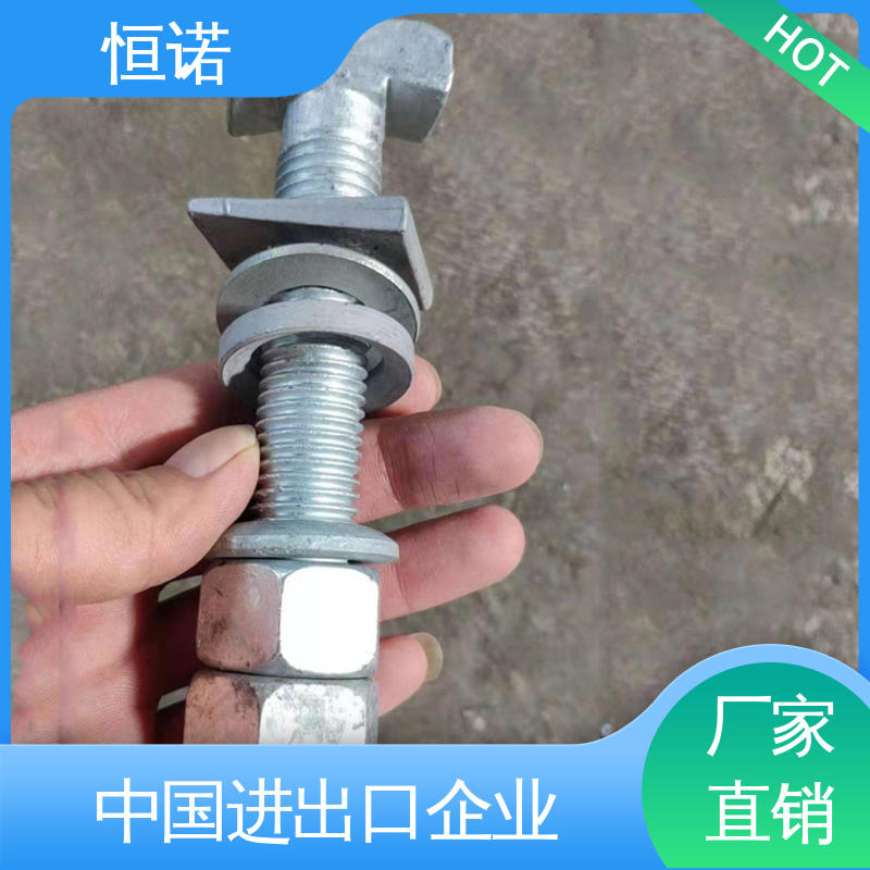 可寄样品 防腐金属制品 热镀锌预埋槽道T型螺栓 实体厂家 恒诺