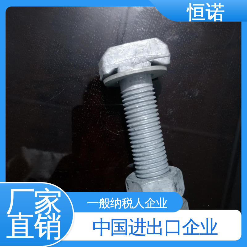 恒诺 防腐金属制品 高强度预埋槽T型螺栓 质量保障 图纸定做