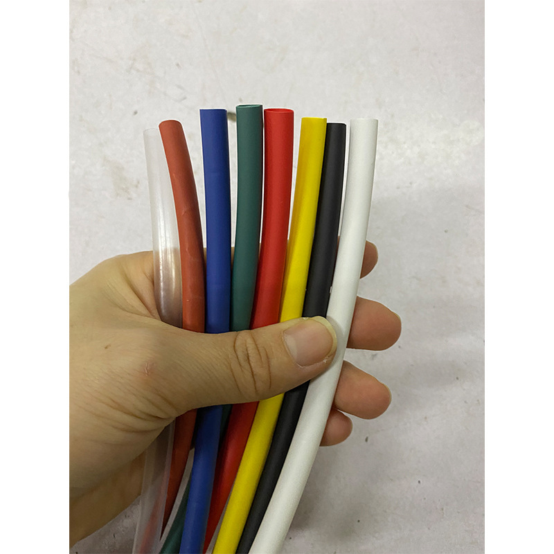彩色热缩管红黄蓝绿白色热缩管热缩绝缘套管袋装PE热缩管