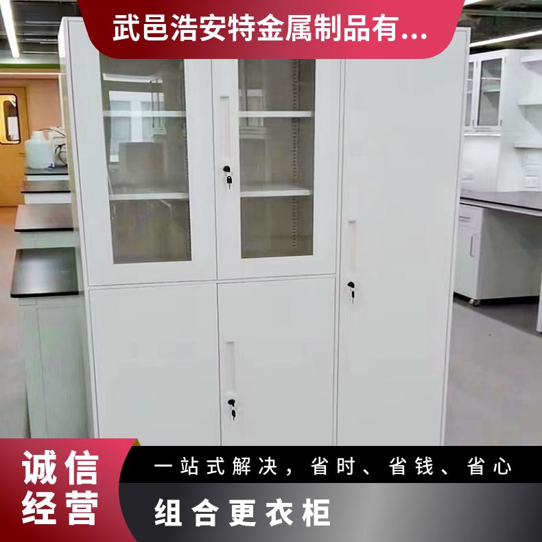 组合更衣柜 尺寸可定做 门数2-9 支持 玻璃文件柜厂家浩安特