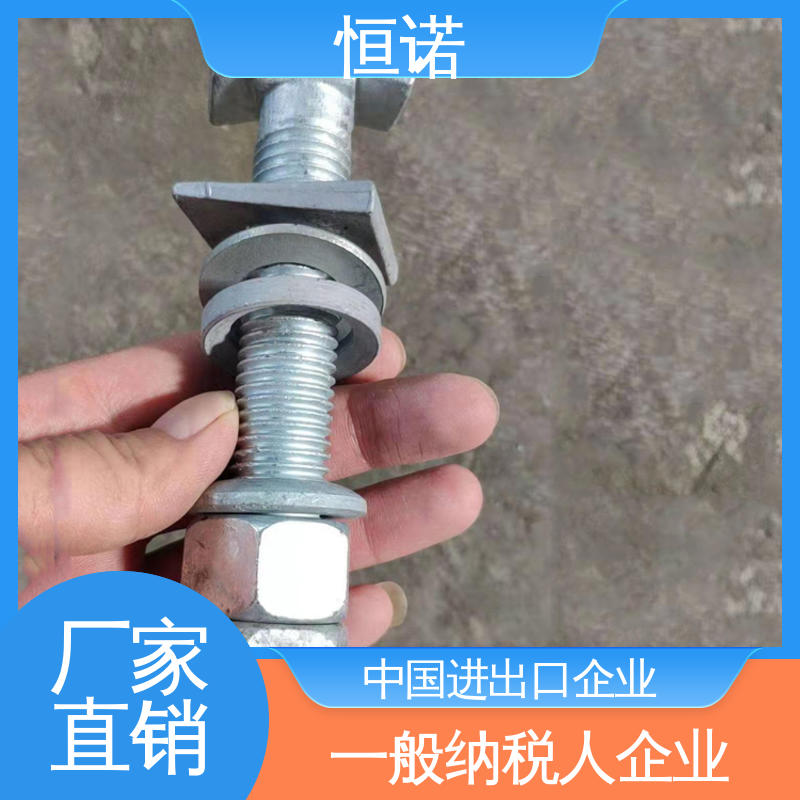恒诺 抗拉耐腐蚀 批发零售 实体厂家 8.8级热镀锌预埋槽道螺丝