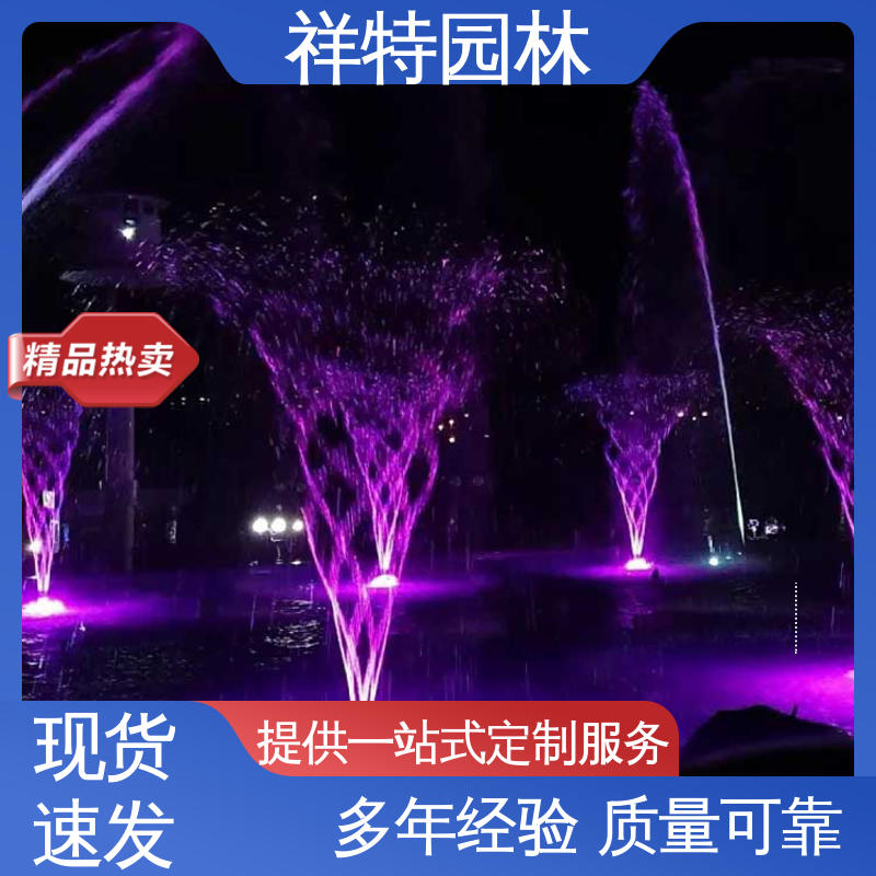 祥特园林 七彩灯光排列 不易磨损 贴心售后 互动喷泉