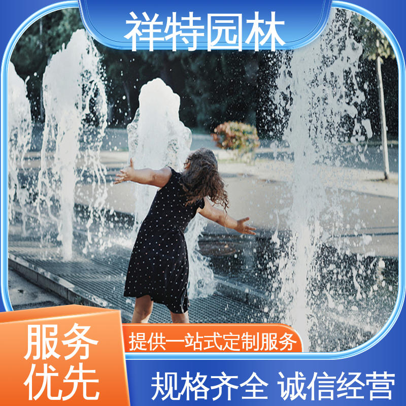 运行平稳 公园水景设备 远程指导 旱地喷泉 祥特园林