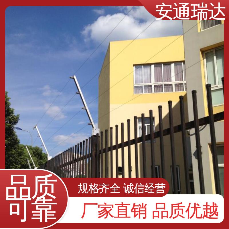 无忧享质保 小区别墅围墙 工厂货源 脉冲电子围栏过线杆 安通瑞达生产