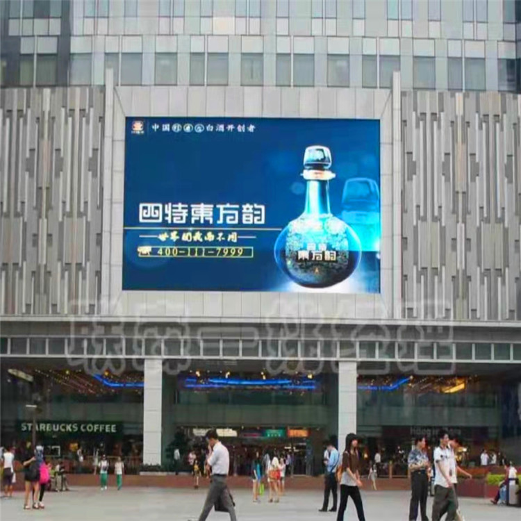 室外圆钢立柱LED全彩钣金一体箱防水IP65等级