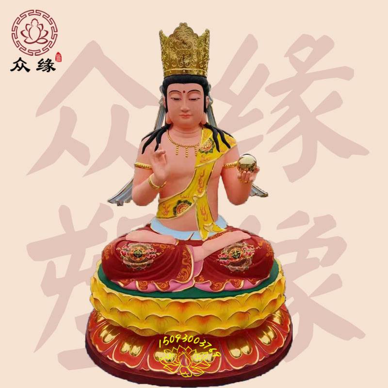大型贴金八大菩萨佛像 12生肖守护神 本命佛极彩古彩神像
