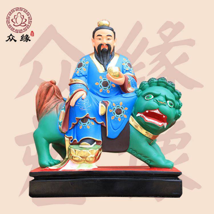 九头狮青华大帝 太乙真人 太乙救苦天尊神像 树脂玻璃钢佛像