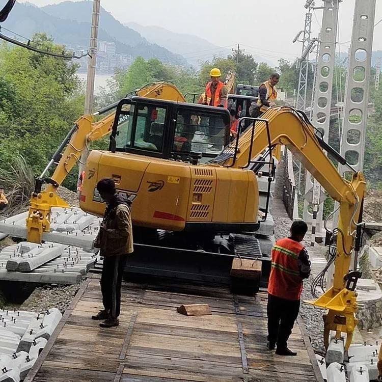 中拓 公铁两用枕木机 铁路改装换枕机 液压枕木机
