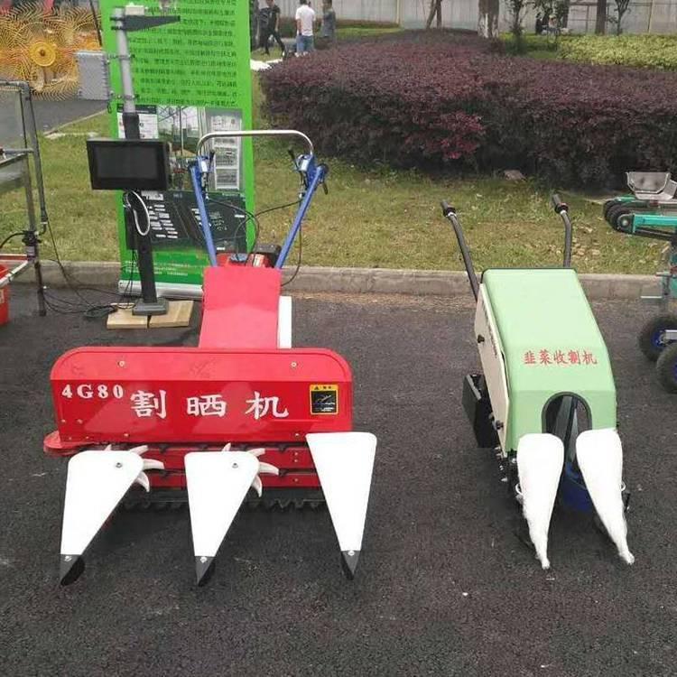 苜蓿草割晒机型号*** 手推式稻麦割晒机 4GK90多功能割捆机中拓厂家