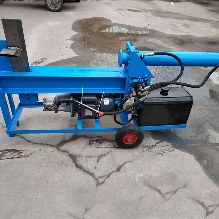 ***液压劈柴机 电动小型劈木机可定制 木材树墩劈木机功能