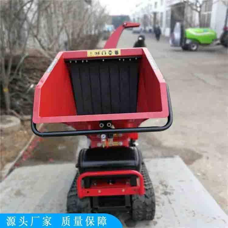 中拓果枝碎枝机 果园卧式履带树枝碎枝机 自进料碎枝