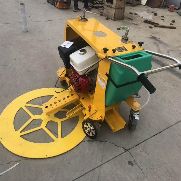 全自动井盖切割机 手扶汽油大功率井盖切圆机