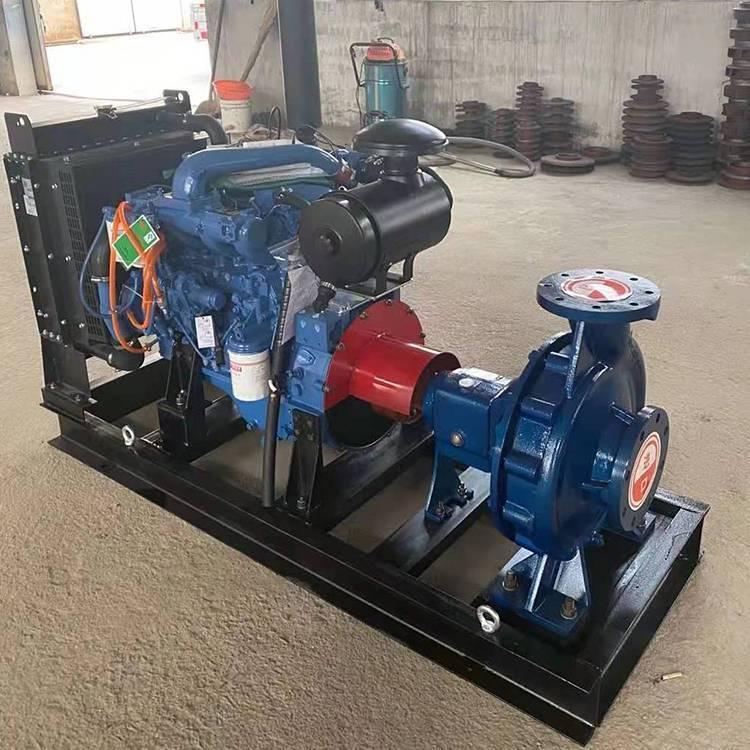中拓柴油消防泵 救援柴油消防机组 大型双动力消防泵