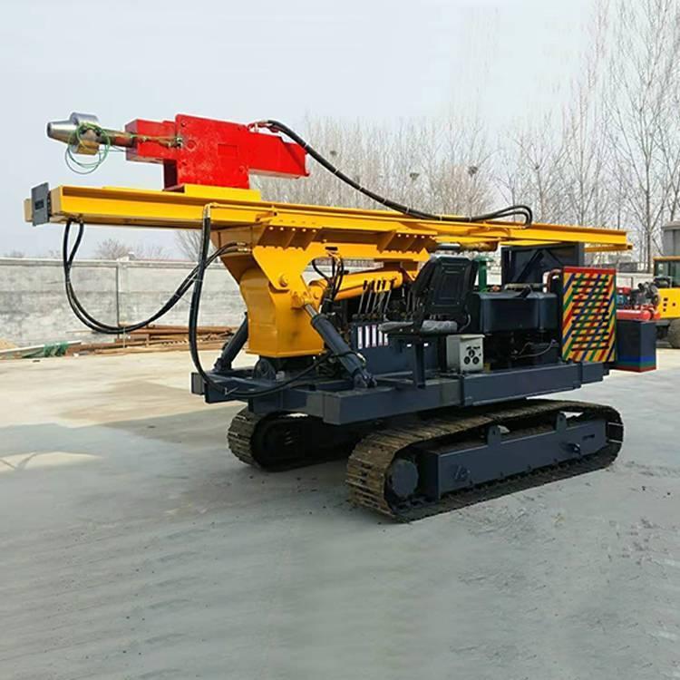 中拓 光伏履带式打桩钻孔机 ***打桩机 光伏电站打桩机械