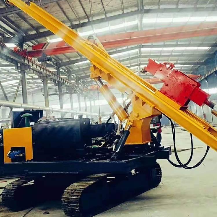 中拓履带式光伏打桩机 建筑工地光伏打桩机 全液压光伏打桩机型号