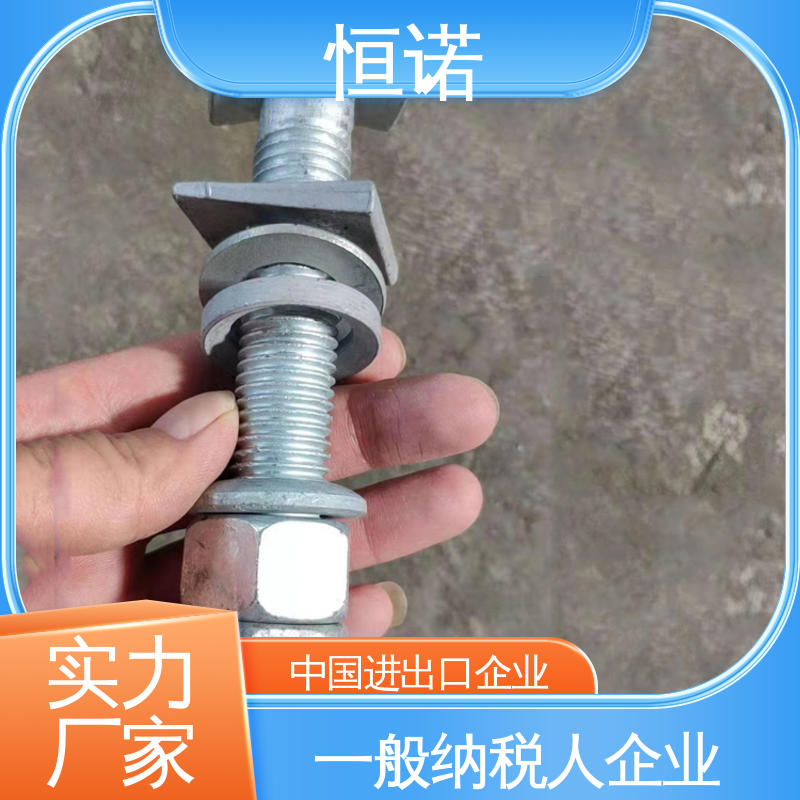 恒诺 图纸定做 热镀锌预埋槽道T型螺栓 源头工厂 坚固耐用
