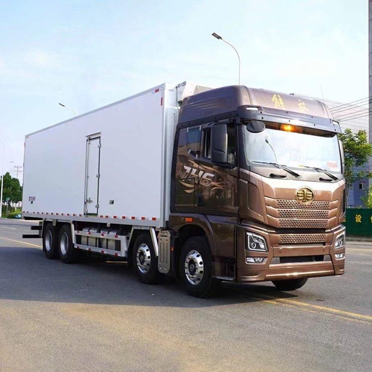 解放JH6前四后八9.6米冷藏车 程力星辉晶龙高端工艺大厢