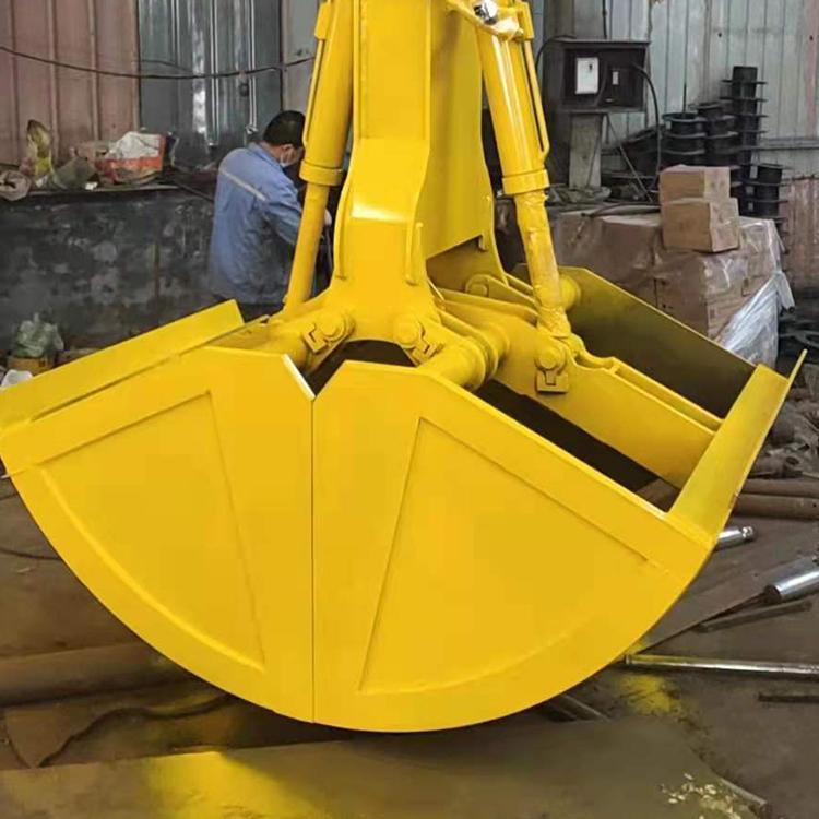中拓 钩机贝壳斗 挖掘机液压抓斗 挖机改装贝型斗
