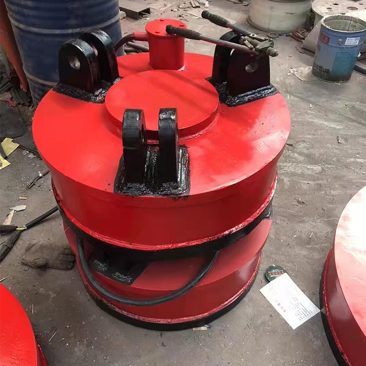 中拓废钢电磁吸盘 吸力强劲 挖机圆形强磁吸盘 起重电磁铁