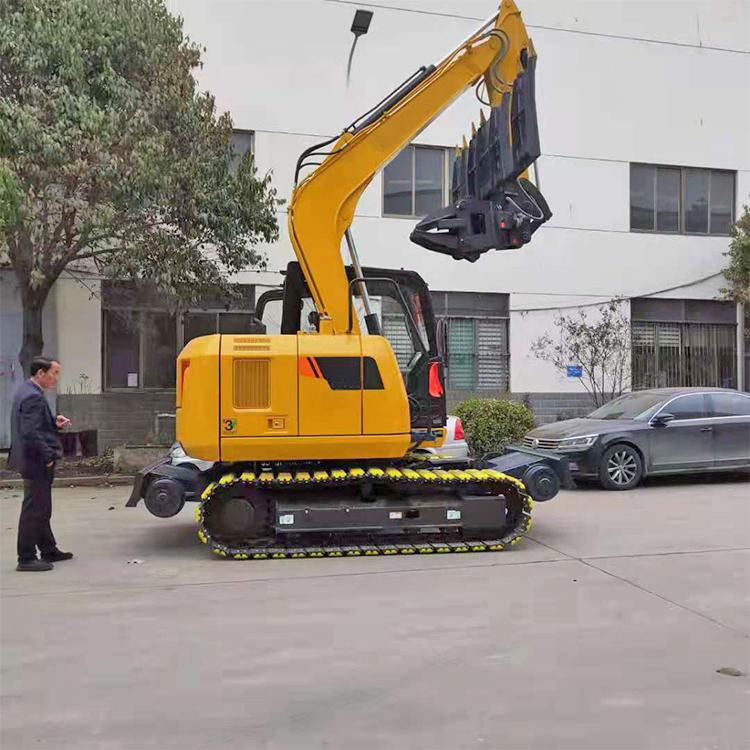 中拓 枕木机 高强度挖掘机枕木机器 大型铁路换枕机器设备
