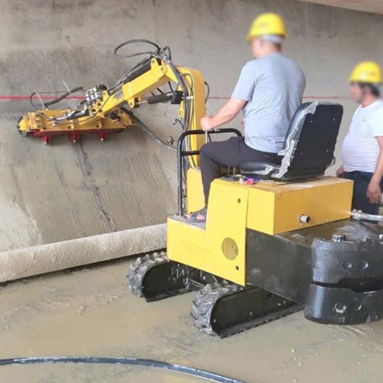 中拓 二衬错台凿毛机 表面剔凿翻新拉毛机 隧道凿毛台车