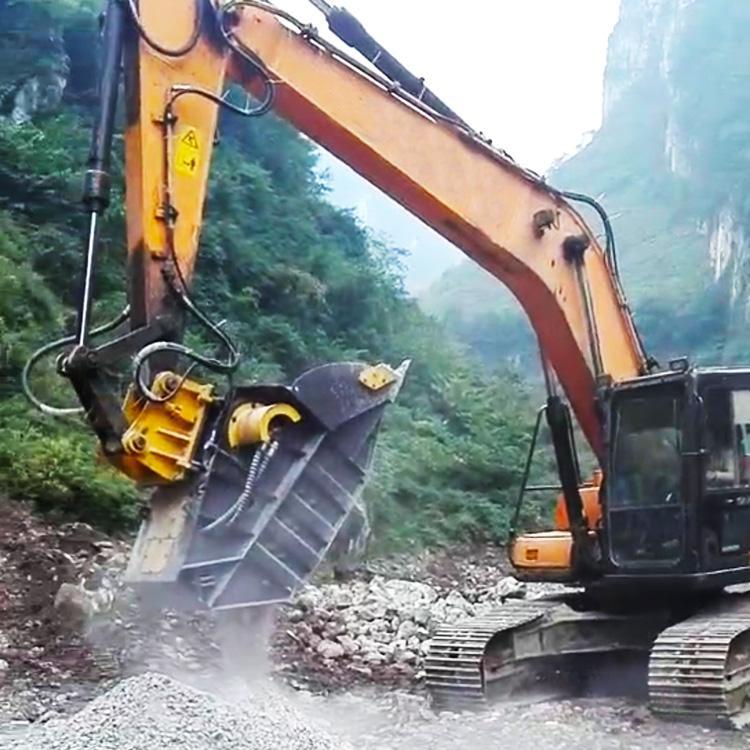 中拓 破碎斗 大型挖机粉碎型石子机 多功能矿山碎石设备
