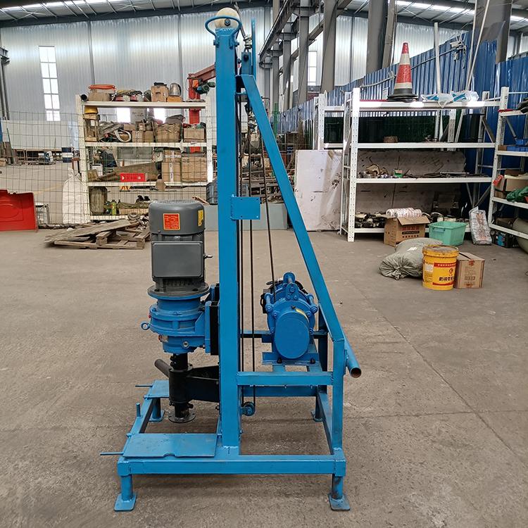 中拓电动升降打井机 农田灌溉水井钻机 家用打井钻采设备