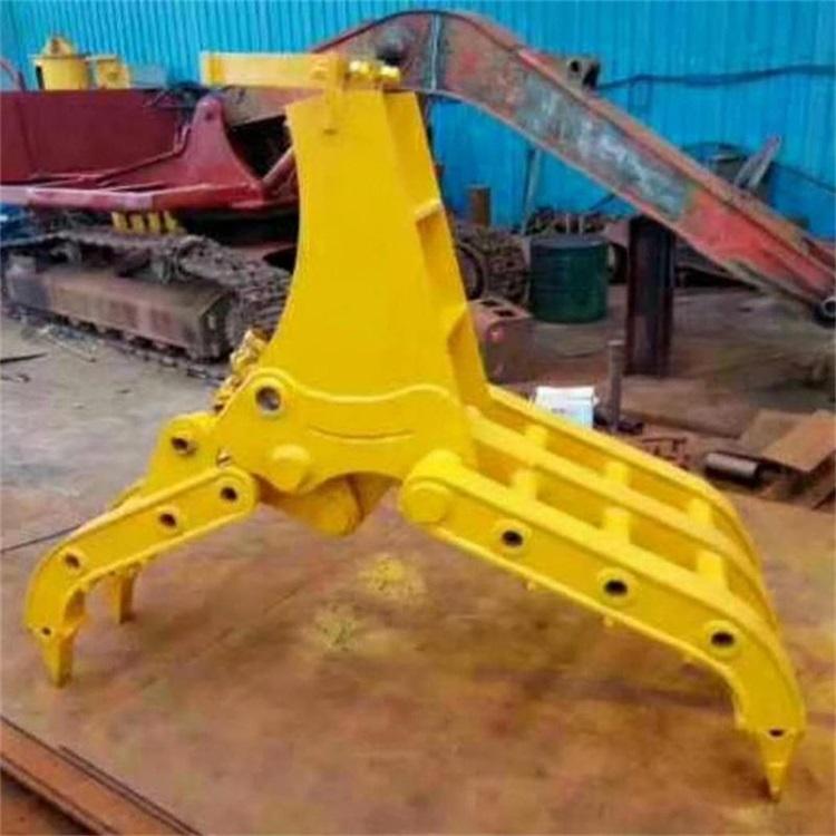 中拓 挖机旋转夹子 旋转抓木器 固定式抓废铁抓钢机