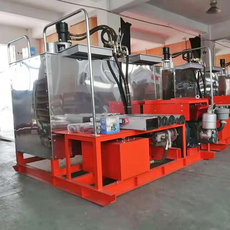 中拓 车载式煮料热熔釜 热熔设备 柴汽两用小型