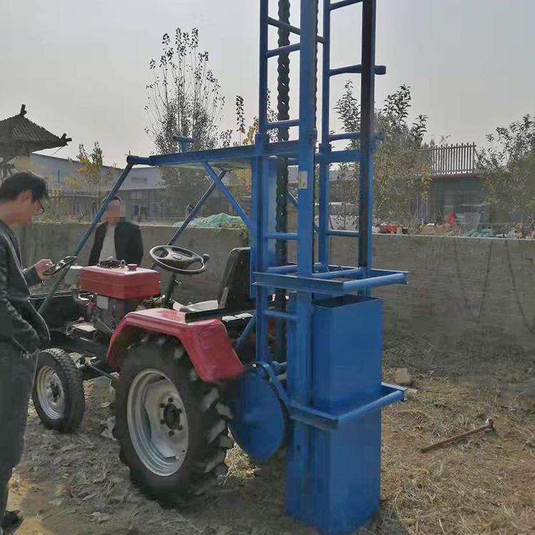 中拓拖拉机打夯机 农用四轮拖拉机 柴油地基砸夯机