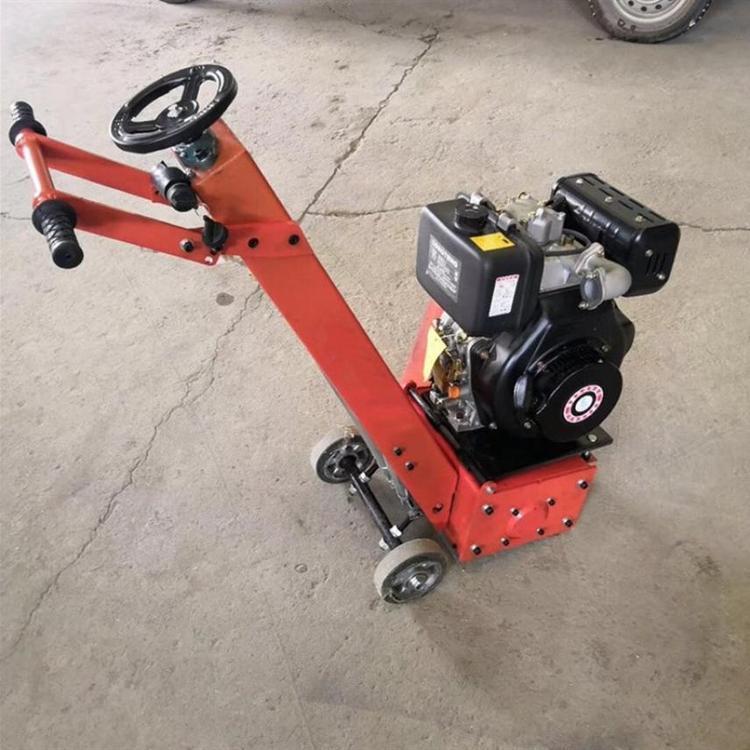 中拓小型电动铣刨机 柴油沥青地面翻新拉毛机 地坪清理凿毛机