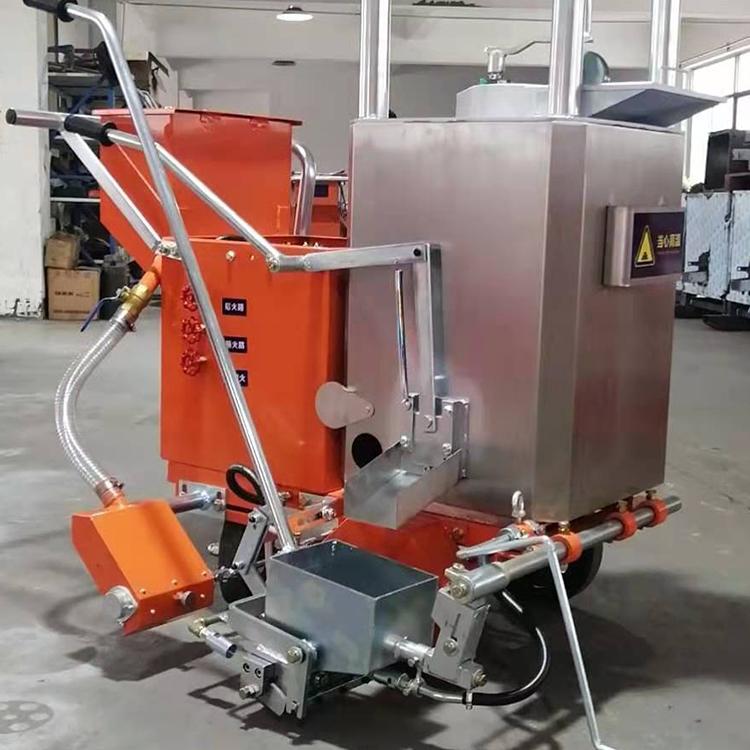 中拓 马路热熔划线一体机 高速不干胶划线车 自带热熔釜划线机