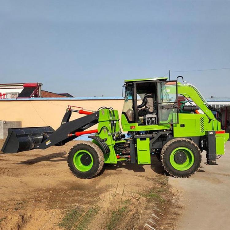 中拓 两头忙装载车 多功能铲车挖机一体机 小型挖掘装载机