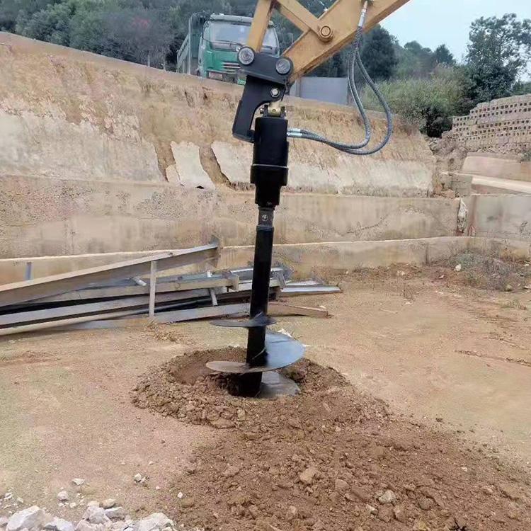 中拓 螺旋钻机 光伏太阳能工程专用打桩机 小型快速旋挖钻机