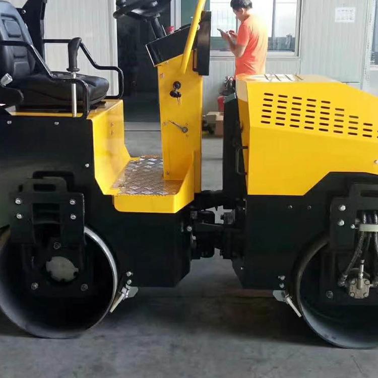 中拓 新压路小型单轮 座驾式压路机 座驾双轮压路车