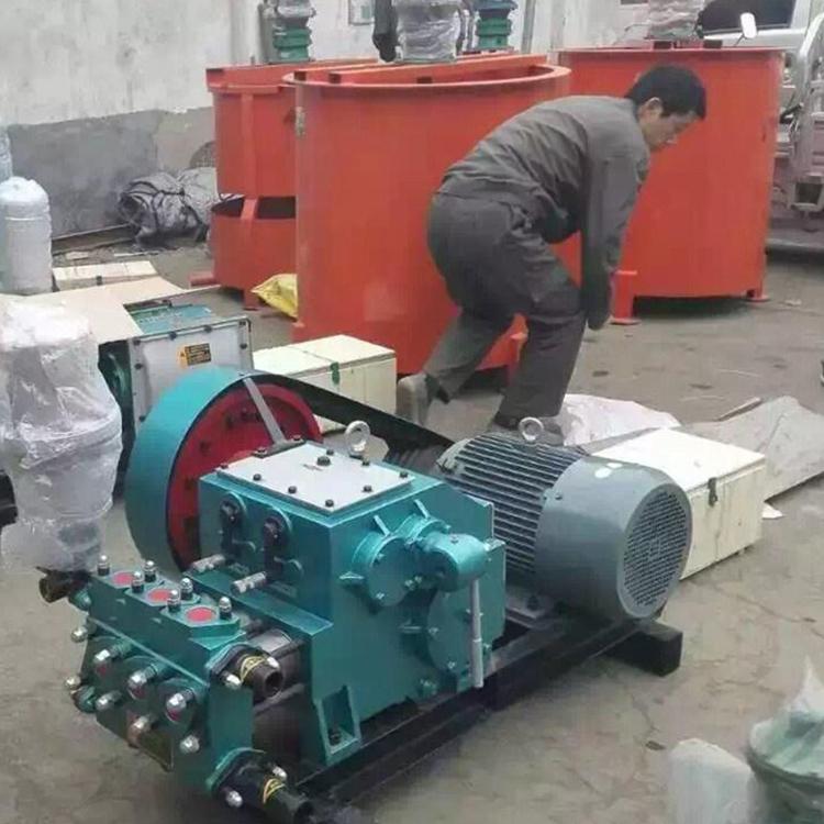 中拓 水泥浆注浆机 卧式双缸单杠活塞泵 机械砂浆泵