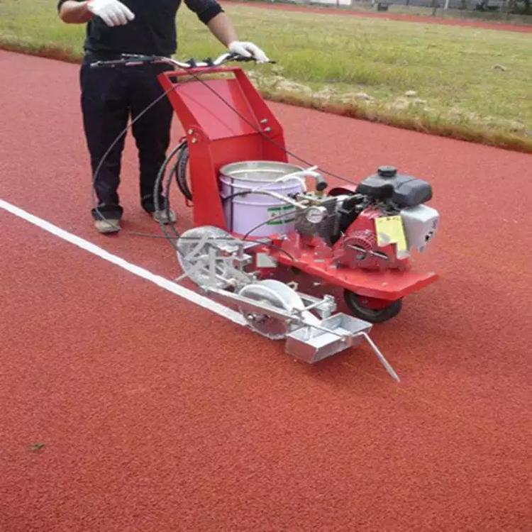 中拓多功能体育场划线机 环氧型手推式 塑胶跑道划线设备