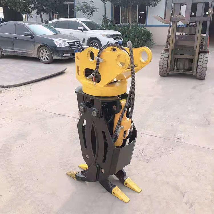 中拓 轮胎式多功能抓草机 液压抓木机 旋转抓木器
