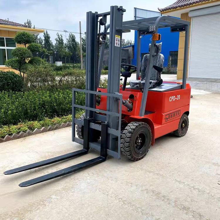 中拓四轮电动叉车 电动升高装卸车 物流叉车平衡重式