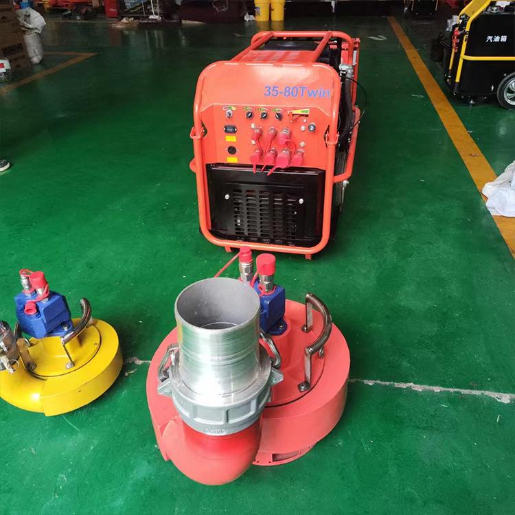 中拓 便携式排水渣浆泵 清淤污泥排水泵 防爆液压潜污泵