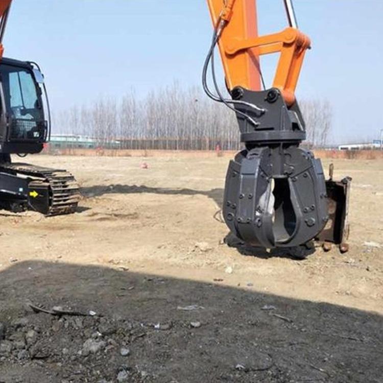 中拓 抓钢机 双缸固定式抓废铁抓钢机器 大型废钢铁抓斗