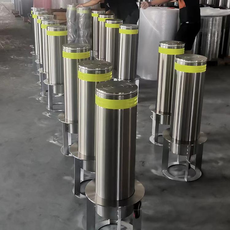 中拓全自动升降柱 电动液压升降停车桩 学校单位不锈钢防撞警示柱