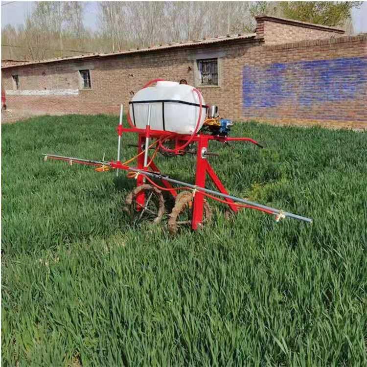 中拓水稻喷杆打药机 大型自走式 麦地大棚用撒药机