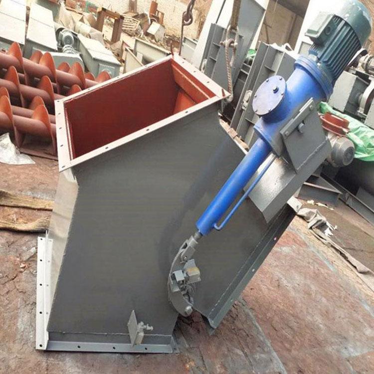 中拓 矿用四通分料器 电液动无卡阻侧式分料设备 方口三通分料机