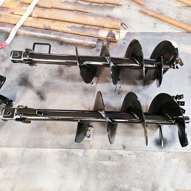 中拓螺旋钻机 打地基桩钻孔机 挖机改光伏打桩机